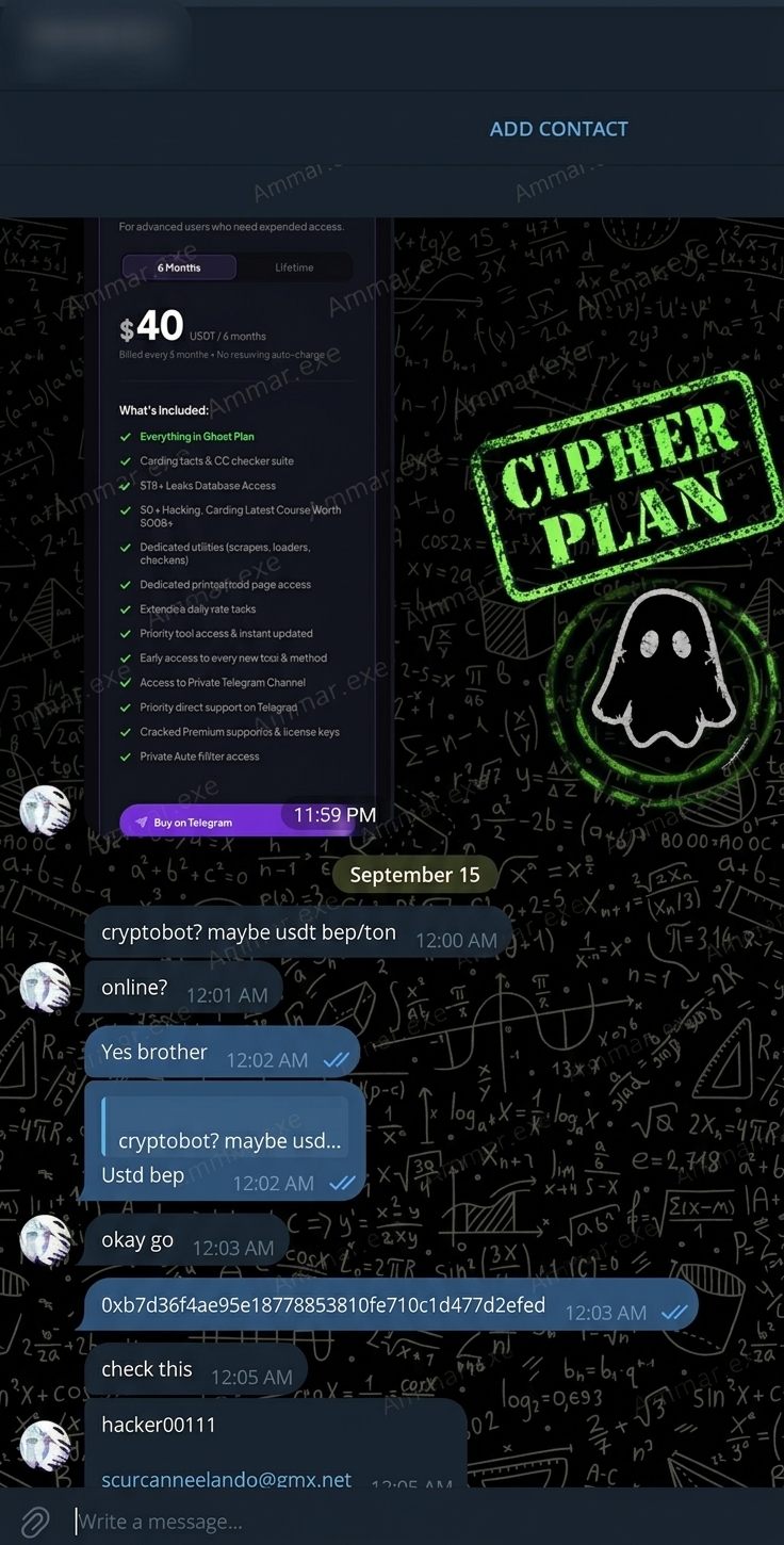 Cipher Plan